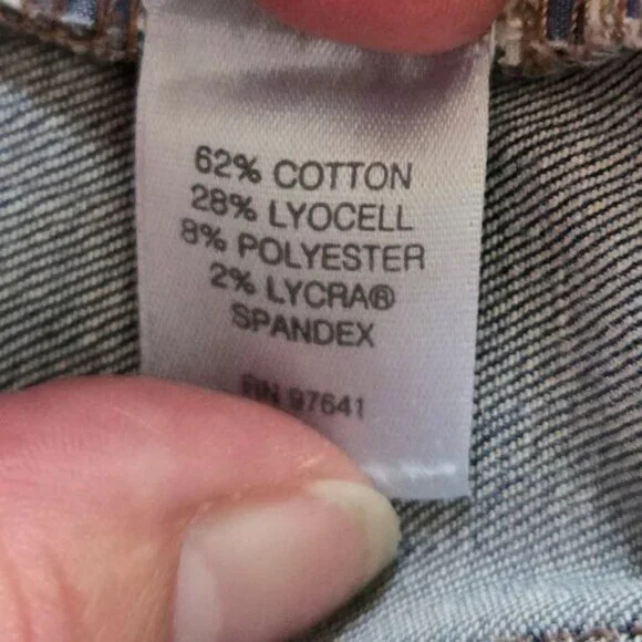 J.Jill Denim Smooth Fit Slim Ankle Jeans Petite Size 6 Blue Wash Cotton Blend - Picture 6 of 6